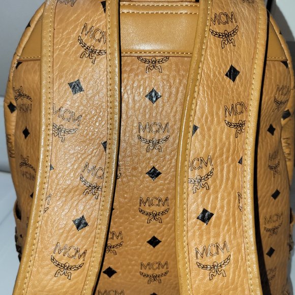 MCM Stark Backpack Cognac Visetos main image 9